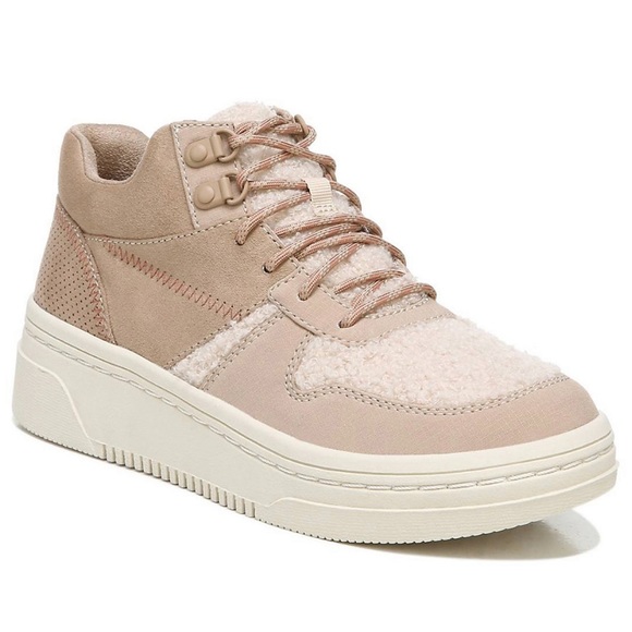 Dr. Scholl's Even Up Shearling Lace-Up inside Zippers Sneaker Booties Lt. Pink 8 - Picture 10 of 10